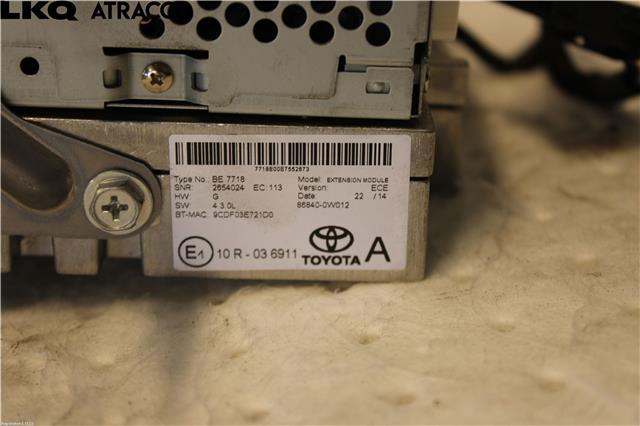 Bilstereo til Toyota Yaris 2012-2014 (Type III, Fase 1)  (861400D110|)
