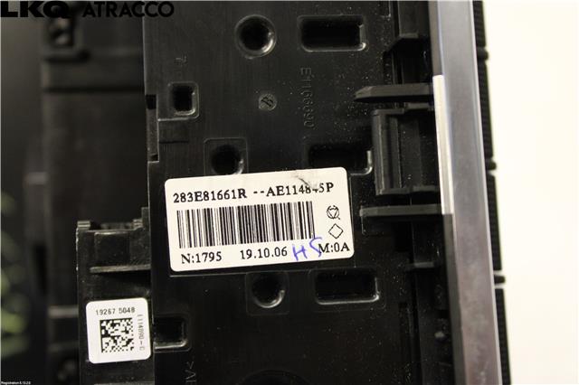 Varmeapparat betjening til Renault Zoe 2013-2019 (Fase 1)  (275100936R|)