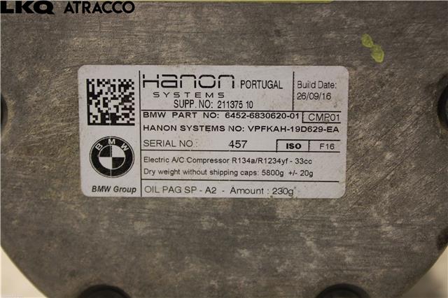 Aircondition kompressor til BMW i3 2013-2022  (64529496107|)