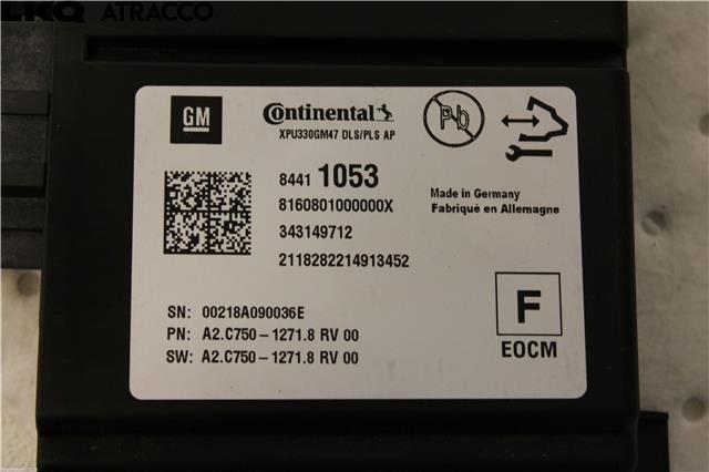 Airbag elektronikk til Opel Insignia B 2017-->> (84411053|)