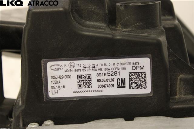 Frontlykt venstre halogen til Opel Insignia B 2017-->>  (300474909|)