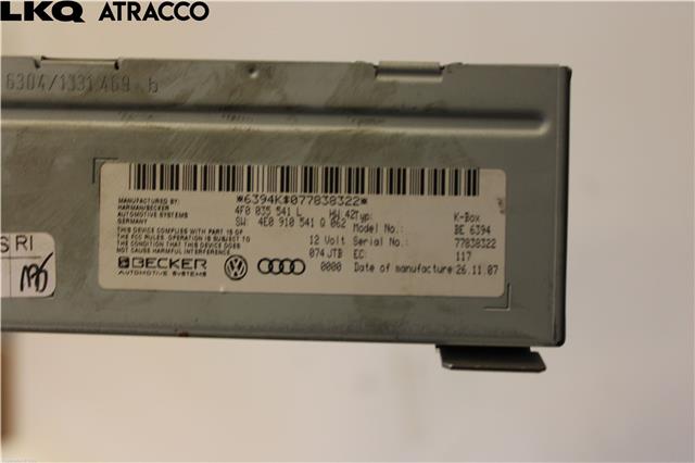 Bilstereo diverse til Audi A6 2008-2011 (Type III, Fase 2) (C6) (C6) (4F0035541NX|)
