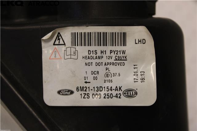 Frontlykt høyre halogen til Ford Galaxy 2010-2015 (Type III, Fase 2)  (1801373|)