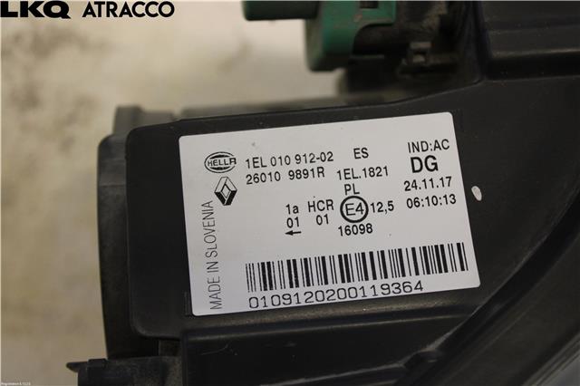 Frontlykt høyre halogen til Renault Zoe 2013-2019 (Fase 1)