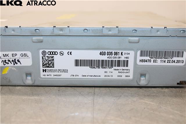 Bilstereo til VW Passat 2015-2019 (Fase 1) (B8) (B8) (4G0035061K|)