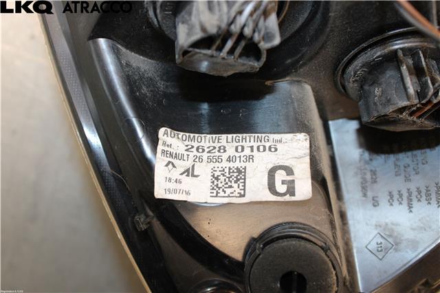 Baklykt venstre til Renault Zoe 2013-2019 (Fase 1)  (26280106|)