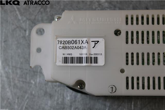 Varmeapparat betjening til Mitsubishi Outlander 2015-->> (Type III, Fase 2) (7820B061XA|)