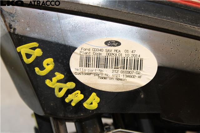 Baklykt høyre indre til Ford S-Max 2010-2015 (Type I, Fase 2)  (1747110|)