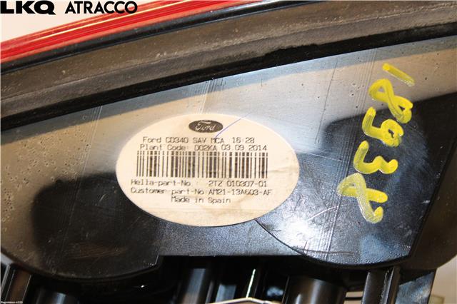 Baklykt høyre indre til Ford S-Max 2010-2015 (Type I, Fase 2)  (1747111|)