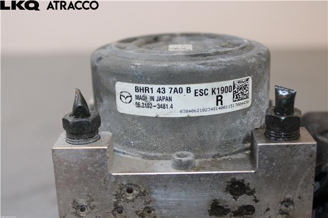 ABS sentral til Mazda 3 2013-2016 (Type III, Fase 1)  (BHY3437A0B|)