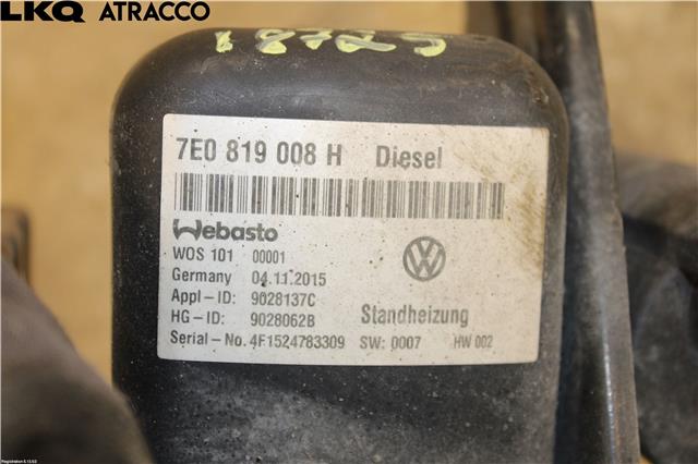 Dieselvarmer til VW Transporter / Caravelle 2015-2019 (T6) (T6) (5WA815007A|)