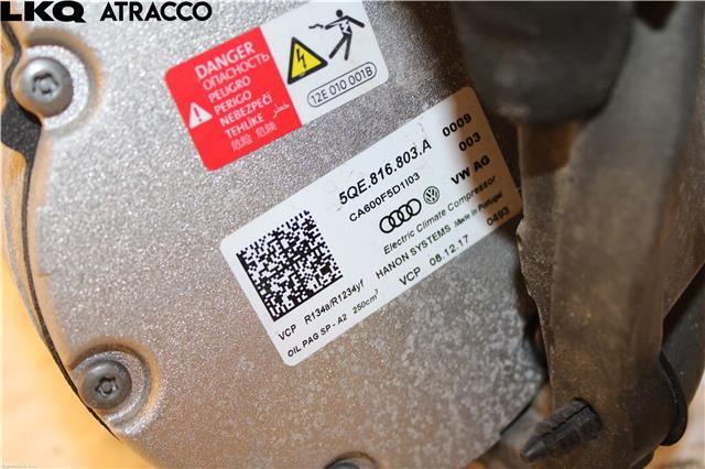 Aircondition kompressor til VW e-Golf 2017-2020 (Fase 2)  
