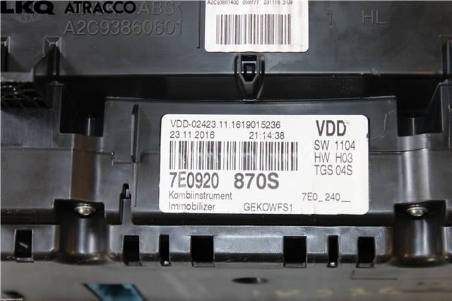 Speedometer til VW Transporter / Caravelle 2015-2019 (T6) (T6) (7E0920870S|)