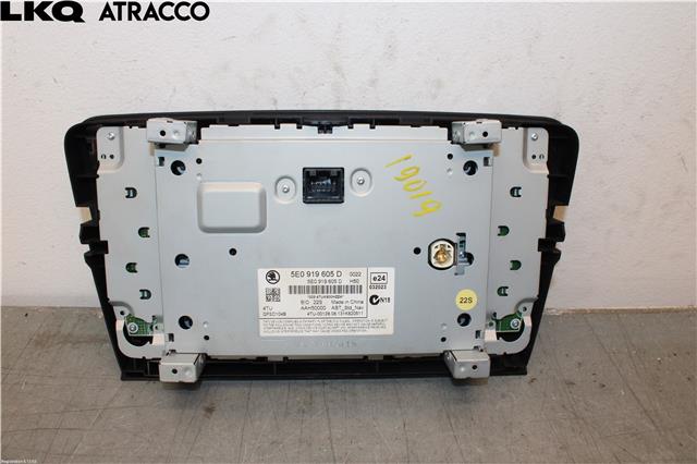 Multimedia display (MCU - Media Controller Unit) til Škoda Octavia 2013-2016 (Type III, Fase 1) (5E0919605D|)