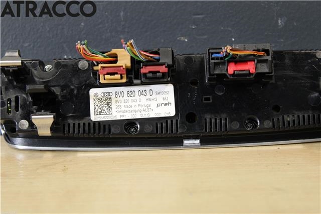 Varmeapparat betjening til Audi A3 2009-2012 (Type II, Fase 2)  (8V0820043D|)