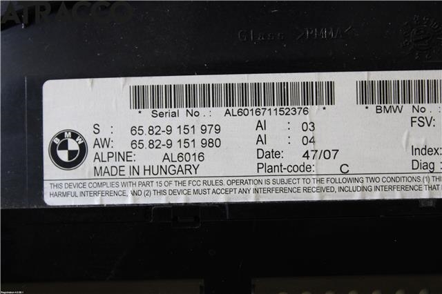 Diverse deler til BMW 5-Serie 2003-2010 (E60/E61) (E60/E61) (65829151979|)