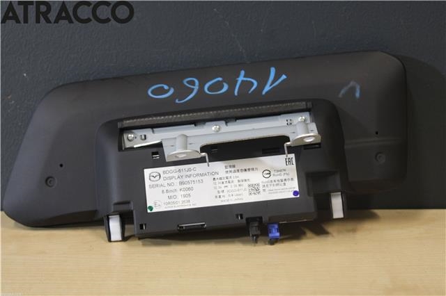 Multimedia display (MCU - Media Controller Unit) til Mazda 3 2016-2019 (Type III, Fase 2)  (BDGG611J0C|)