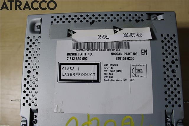 Bilstereo navigasjon til Nissan Qashqai 2010-2014 (Type I, Fase 2)  (25915BH20C|)