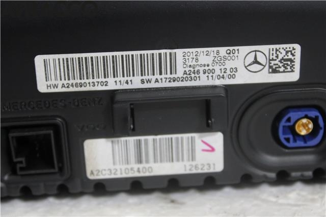 Multimedia display (MCU - Media Controller Unit) til Mercedes A-Klasse 2012-2018 (W176) (W176) (A2469001203|)