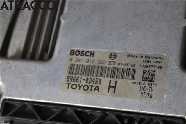 Styreenhet motor til Toyota Yaris 2006-2009 (Type II, Fase 1)  (896610D450|)