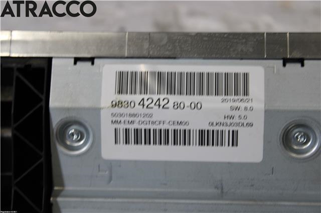 Instrument kjørecomputer til Peugeot 5008 2017-->> (Type II)  (9830424280|)
