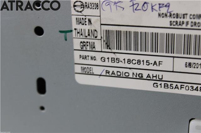 Bilstereo til Ford Ka+ 2016-->> (Type III)  (G1B518C815AF|)