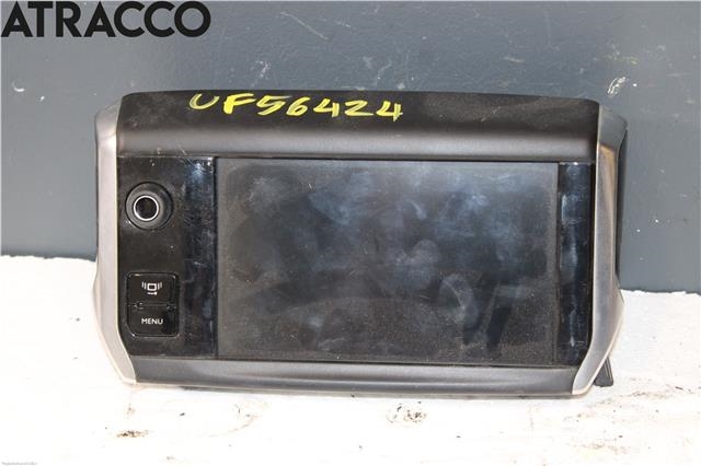 Multimedia display (MCU - Media Controller Unit) til Peugeot 208, 2012-2019 (Type I)  (9805301780)