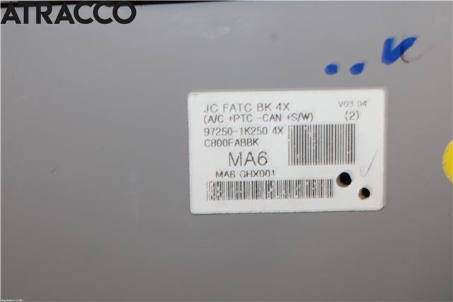 Varmeapparat betjening til Hyundai Ix20 2010-2017  (972501K2504X|)