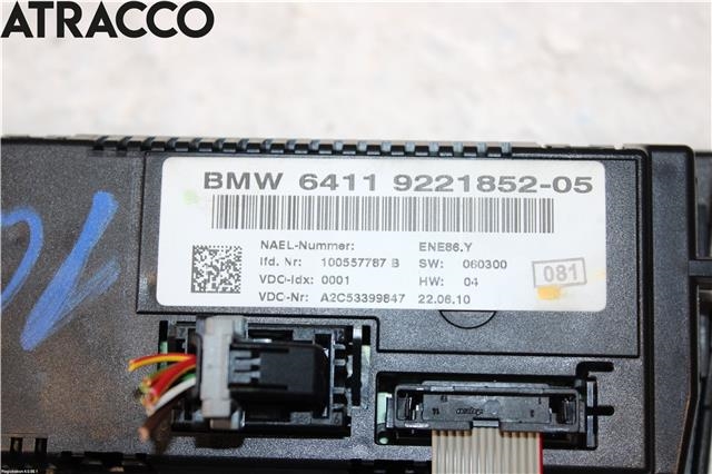 Varmeapparat betjening til BMW 1-Serie 2004-2011 (E81/E82/E87/E88) (E81/E82/E87/E88) (64119286618|)