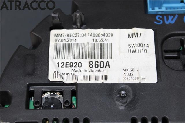 Speedometer til VW Up 2012-2019  (12E920860A|)