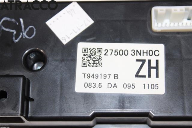 Varmeapparat betjening til Nissan Leaf 2011-2017 (Type I)  (275003NH0C|)