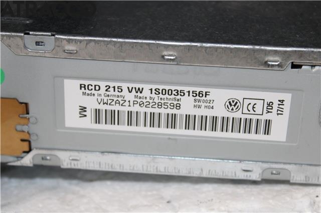 Bilstereo til VW E-Up 2013-2019  (1S0035156F|)