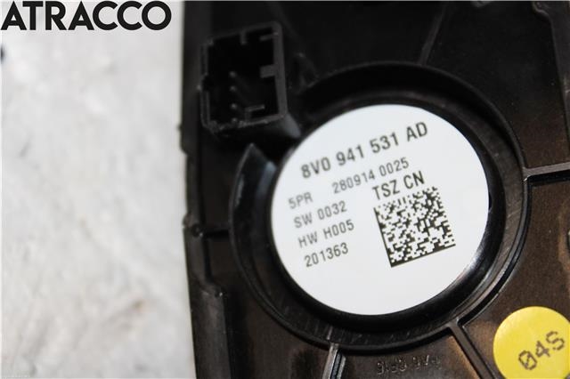 Bryter lys til Audi A3 2009-2012 (Type II, Fase 2)  (8V0941531AD|)