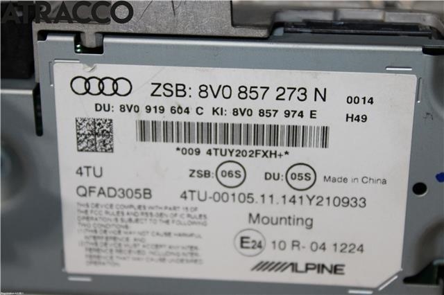 Instrument kjørecomputer til Audi A3 2009-2012 (Type II, Fase 2)  (8V0857273N|)