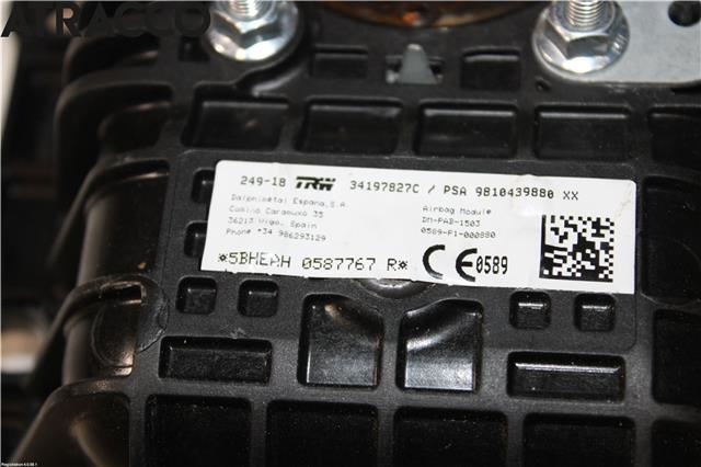 Airbag passasjer til Peugeot 3008 2016-->> (Type II)  (9810439880|)