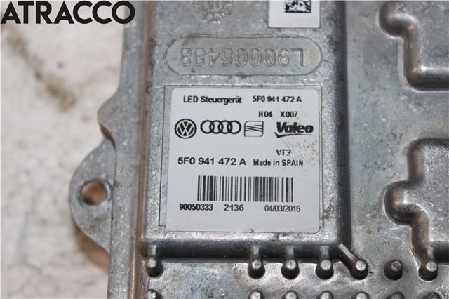 Styreenhet xenon/ballast til VW Golf VII 2012-2017 (Fase 1)  (5F0941472A|)