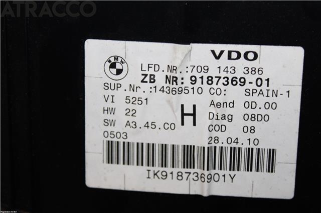 Speedometer til BMW X1 2009-2015 (E84) (E84) (62109316127|)