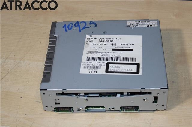 Bilstereo til Honda Civic, 2006-2011 (Type VIII)