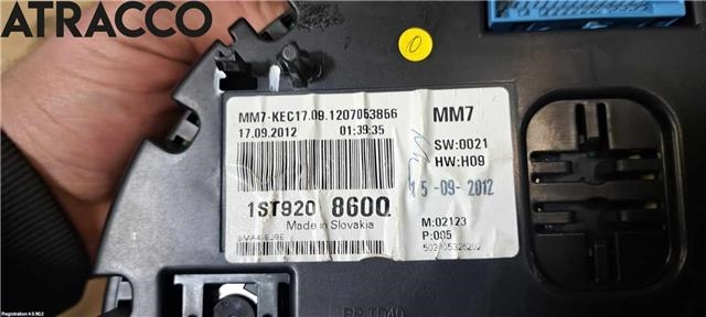 Speedometer til Škoda Octavia 2009-2013 (Type II, Fase 2)  (1ST920860Q|)