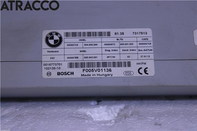 Styreenhet diverse til BMW 5-Serie 2010-2017 (F10/F11) (F10/F11) (61357365901|)