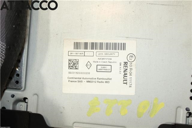 Bilstereo til Renault Kangoo 2008-2021 (Type II)  (10R0411174|)