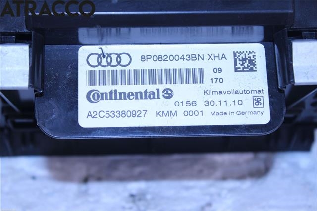 Varmeapparat betjening til Audi A3 2009-2012 (Type II, Fase 2)  (8P0820043BN|)