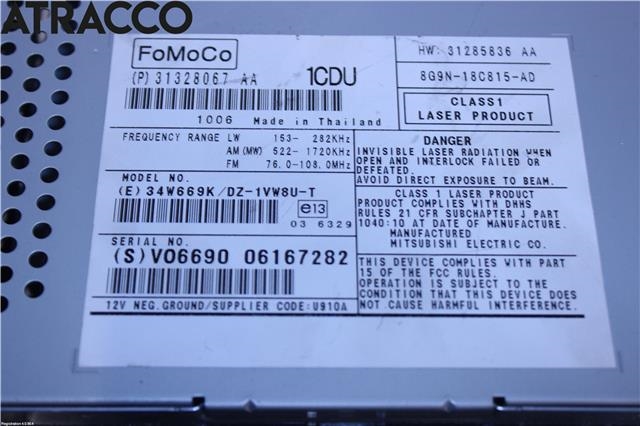 Bilstereo til Volvo V70 2007-2013 (Type III, Fase 1)  (36050928|)
