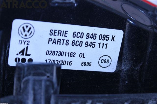 Baklykt venstre til VW Polo 2014-2017 (Type V, Fase 2)