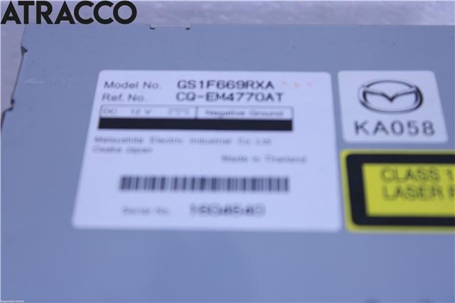 Bilstereo til Mazda 6 2008-2010 (Type II, Fase 1)  (GS1F669RXA|)