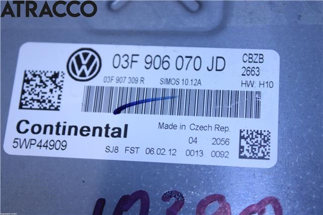 Styreenhet motor til VW Beetle 2011-2018 (Type II)  (03F906070JD|)