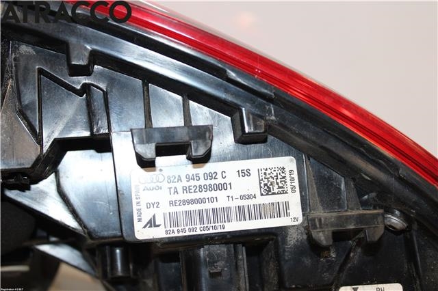 Baklykt høyre til Audi A1 2018-->> (Type II)  (82A945092C|)
