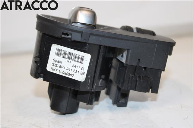 Bryter lys til Audi A3 2009-2012 (Type II, Fase 2)  (8P1941531EB|)