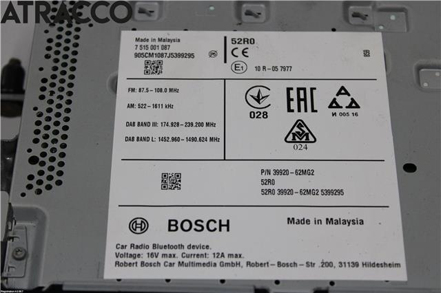 Instrument kjørecomputer til Suzuki SX4 S-CROSS 2013-->> (Type II)  
