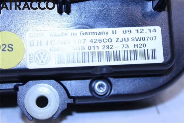 Varmeapparat betjening til VW Caddy 2010-2015 (Type III, Fase 2)  (7N0907426CQ|)